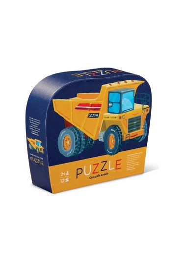 Crocodile Creek Mini Puzzle 12 Parça Construction Zone