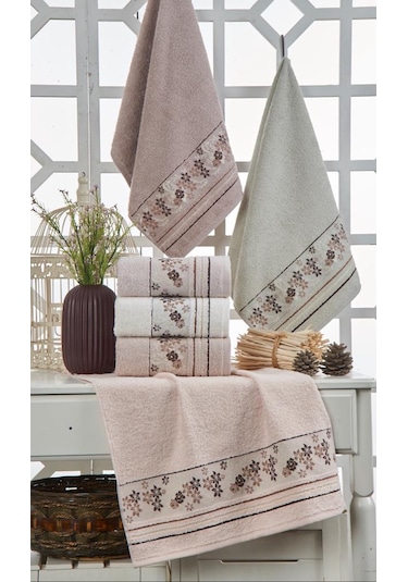 Şıkel Cotton Havlu 50 90 Abelya Çok Renkli