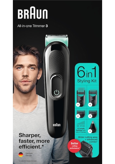 Braun MGK 3321 Erkek Bakım Kiti 6'sı 1 Arada Şekillendirici