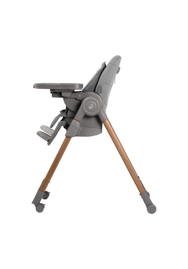 Maxi-Cosi Minla Plus 6'sı Bir Arada Ahşap Görünümlü 4 Tekerlekli Mama Sandalyesi Elegance Graphite
