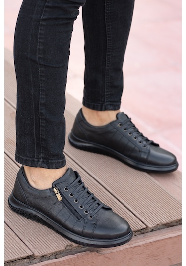 Daxtors Garantili D262 Günlük Ortopedik Hakiki Deri Erkek Ayakkabı 001