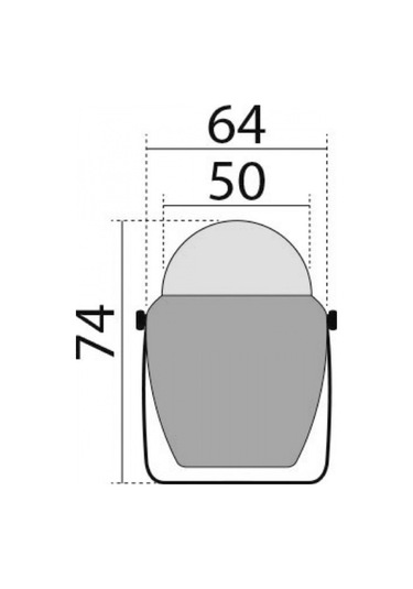 Siyah 12 Volt Led Işıklı Küçük Boy Pusula