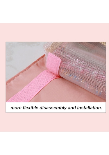 Moveevo 4'ü 1 Arada Makyaj Kozmetik Çantası Tuvalet Çantası Taşınabilir Büyük Kapasiteli Katlanır Depolama