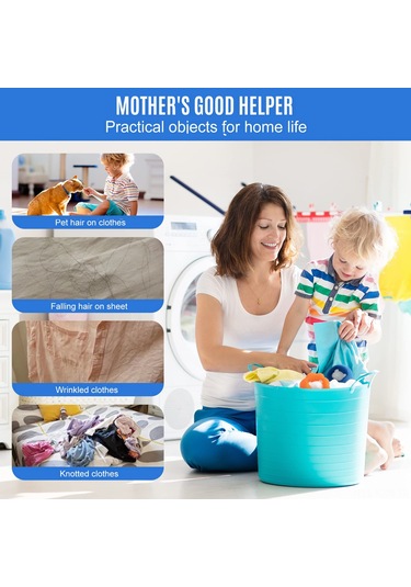 Kosona 12 Adet 6x6x5 Cm Pu Sponge + Pp Çamaşır Makinesi Topu - Saç Ve Telliği Toplar, Kumaşı Hasar Vermez, Soğuk Dayanıklı Mavi - Turuncu