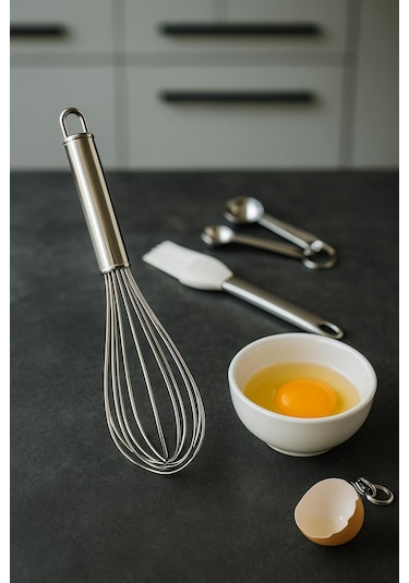 Çelik Küçük Yumurta Çırpıcı 14 Cm Çok Renkli