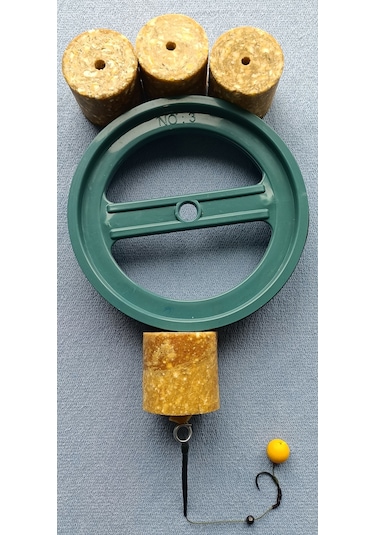 Kasnaklı 4 Adet Küspe Sazan Rig Takımı 14 Mm Sarı Pop Up'lı