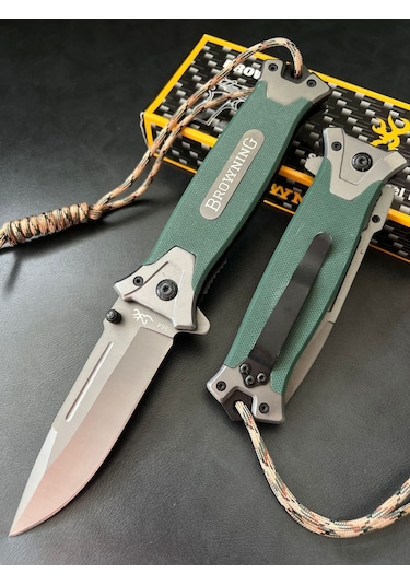 TAŞKAFA-M364 BROWNİNG ÇAKI Gri - Yeşil