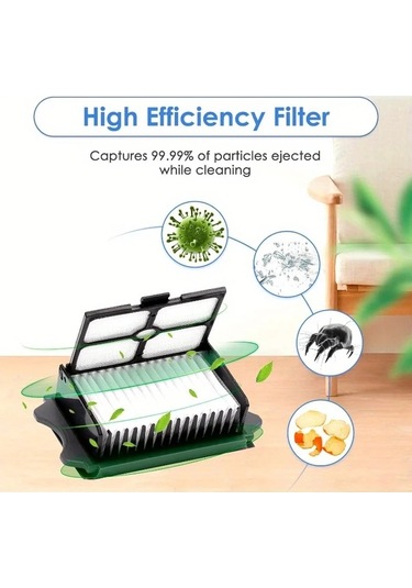 Honeybeeshop 6 Adet Tineco İfloor 3 Floor One S3 Rulo Fırçası Hepa Filtreli Kablosuz Islak Kuru Zemin Yıkama Makinesi Aksesuarları