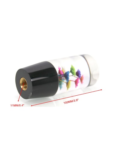Wezone Otomatik Araba Vites Kolu Dekoru - M12x1.25 Dişli, Reçine Malzeme, Rastgele Çiçek Desenli, 203g Ağırlık