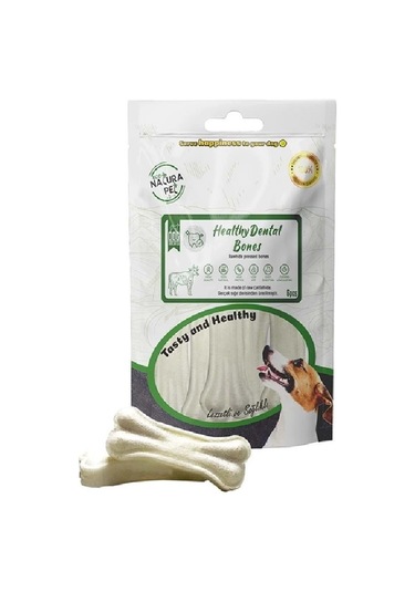 Köpek Diş Fırçası Kemik Eco Natura Dental Pres Kemik 8 Cm 6 Lı 120 Gr