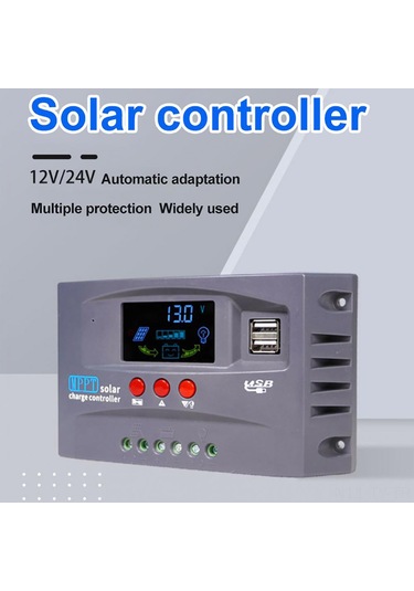 Teltree 12v/24v Otomatik Tespit Eden 90a Mppt Güneş Kontrolörü - Güneş Panelleri İçin Şarj Regülatörü Ve Stabilizatörü