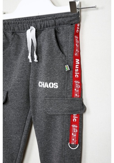 Gimeravm Gimer - Cepli Yazı Baskılı Eşofman - Mşl1623G Çok Renkli