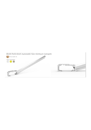 Koral Ayarlı Balkon Çamaşır Askılığı 80X30-60X25