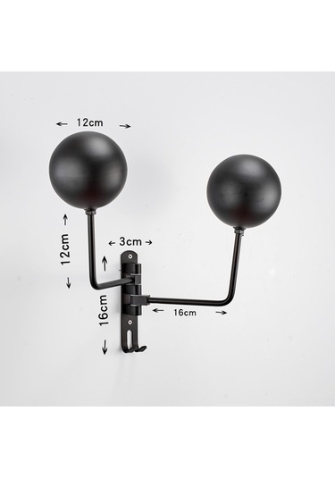 Ulzyvf Döner Çift Toplu Motosiklet Kask Askısı - Duvar Montajlı, 180 Dönüş