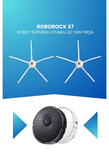 Roborock S7 Robot Süpürge Uyumlu 2li Yan Fırça