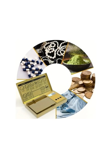 Fastbuy Altın Wangxi 1 Adet Titanyum Dijital Cep Ölçeği, 200g Hassas Mutfak Tartma, Lcd Ekran, Tare Fonksiyonu, Kullanışlı Al Altın