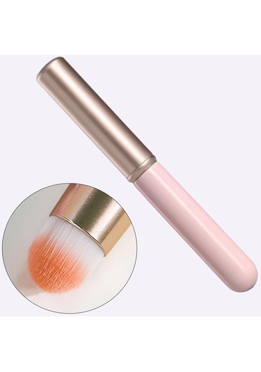 Suntek Dudak Fırçası Multiuse Hediye Kapaklı Göz Altı Pembe