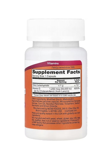 Vitamin D3 50.000 15 Capsules Bone & Immune Health