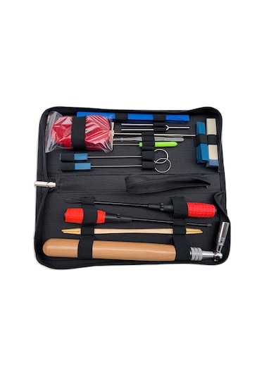 Profesyonel Piyano Akort Seti 16 Parça Piyano Akort Alet Seti Akort Anahtarı Kolu Keçe Piyano Tamir Aksesuarları Dahil