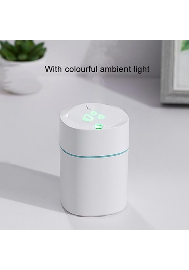 Createtech Yeşil Usb Nemlendirici Mini Difüzör Aromaterapi Cihazı Araba Ofis 200ml Akıllı Su Tüketimi