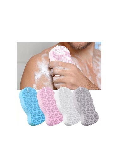 Fortunelane 2 Adet 3d Duş Sporu - Yumuşak Pva Deri Ölü Hücrelerini Temizleyen Kuru Cilde Uygun Gelen Alet Diğer