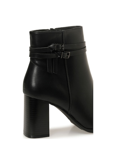 Butigo 25k-8111 5pr Siyah Kadın Topuklu Bot 000000000102051257 Siyah