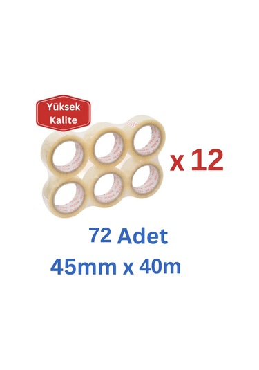 Flıqa 2011 Hotmelt Koli Bantı Şeffaf - 45mm X 40m - 72 Adet