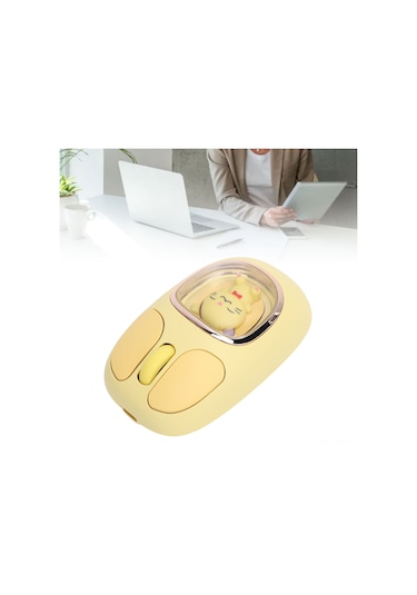 Xindoker Mor Rengli Kablosuz Fare, Üç Mod 2.4g+bt3.0+bt5.0 Bağlantı, Sessiz Tıklama, Rgb Arka Işık, Type-c Şarjlı, Sevimli Figürlü Ergonomik Tasarım