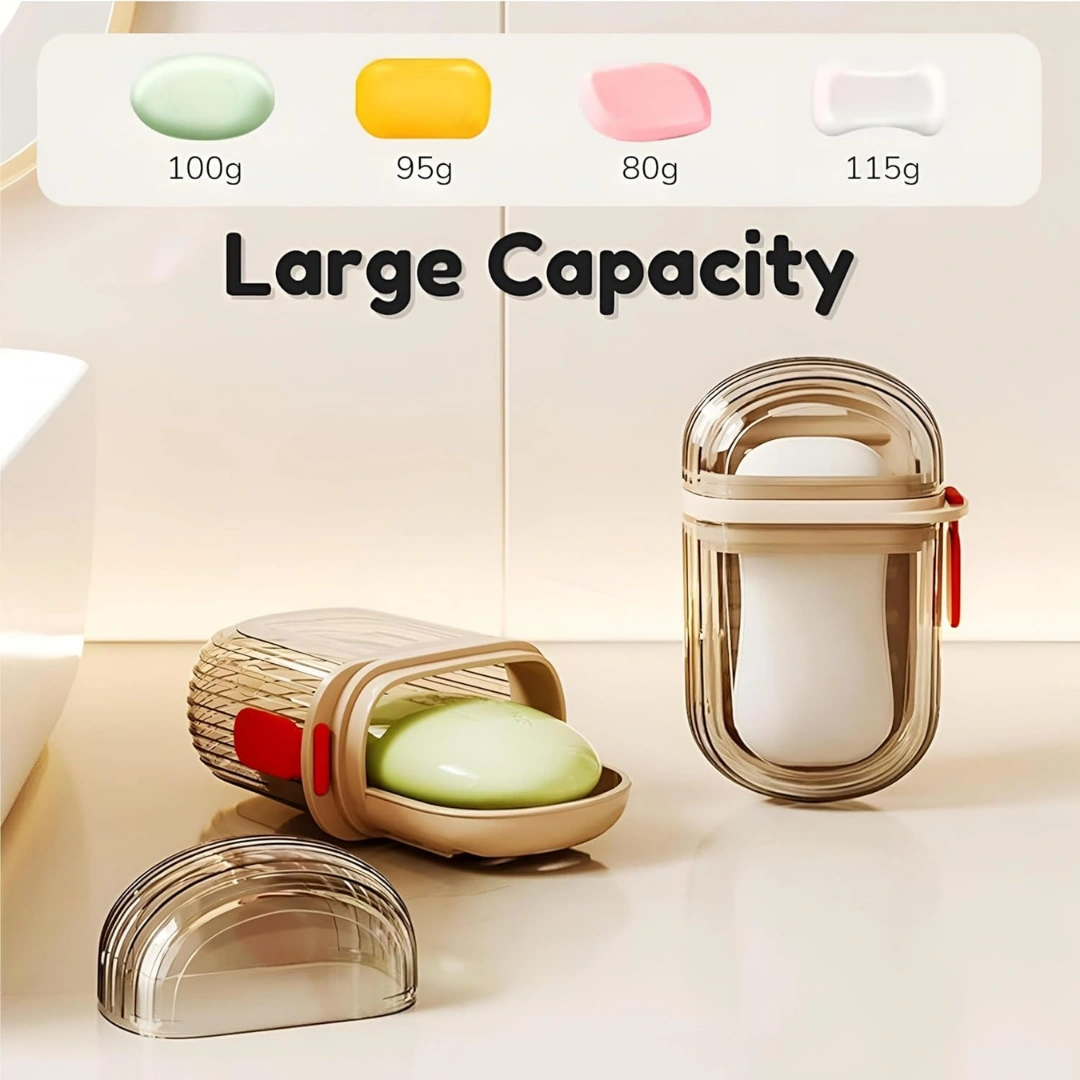 Şeffaf Kutu Şeklinde Plastik Katı Sabunluk Pratik Kullanımlı Hijyenik Banyo Sabun Kabı Diğer