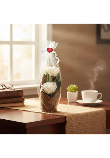 Kraponlu Çiçek Aranjmanı - Öğretmenler Günü Hediyesi