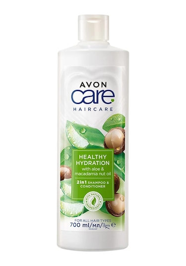 Avon Care Aloe Vera ve Makademya Fındığı Yağı Şampuan ve Saç Bakım Kremi 700 ML
