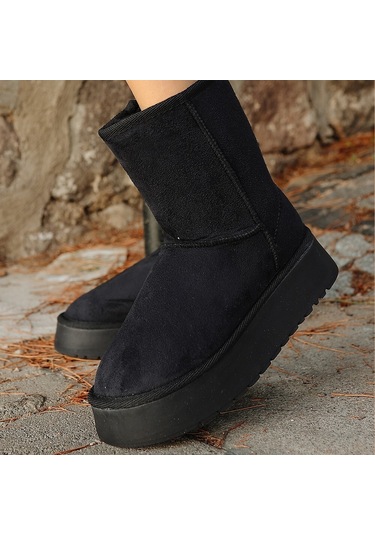 Sophia Siyah Süet Bot Siyah