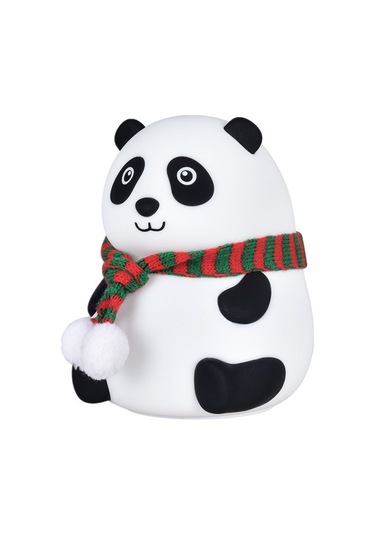 Panda Lamba, Panda Dokunmatik Silikon Lamba, Çocuk Yatak Odası İçin 7 Renk Değiştiren Işık