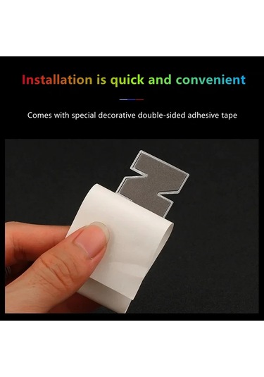 Bmw Abs M Logo Gövde Yan Rozet Gövde Arka Bagaj Dekore Çıkartma Araba Cerium Gray 9x3cm 1 Piece Set