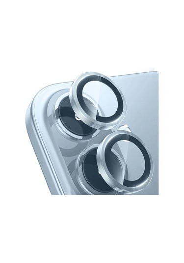 Apple Uyumlu iPad iPhone 17 Zore Mikro Kamera Lens Koruyucu Açık Mavi