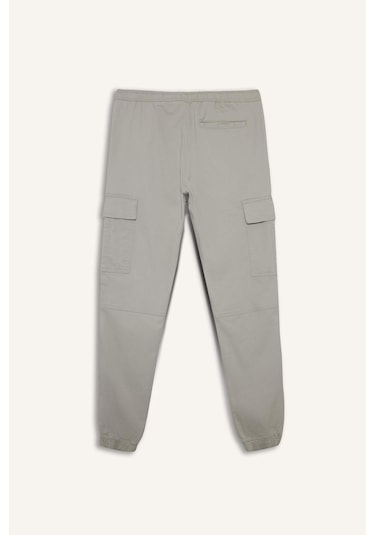 Defacto Regular Fit Beli Bağcıklı Kargo Cepli Jogger Pantolon F4681ax25aubg766 Bej