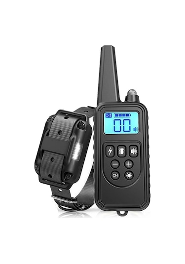 Hallow-köpek Eğitim Yaka Köpek Şok Yaka Uzaktan 800 Metre,siyah Qy