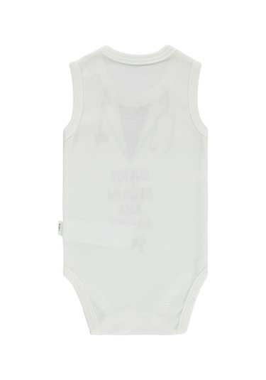 Civil Baby Erkek Bebek Çıtçıtlı Badi 18 Ay Ekru 147672372y31