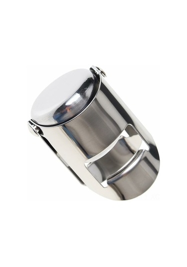 Konesam 2 Adet Paslanmaz Çelik Şampanya Tıkacı - Vakumlu Kapaklı Şarap Fıçı Koruması - Lezzeti Ve Tazeliği Korur - Ev Bar Ve Mutfak Aksesuarı