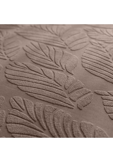 Kahve Kanepe Örtüsü Elastik Kaymaz Kolay Temizlenebilir İnce İşçilik Yaprak Desenli Kanepe Örtüsü Ev Yaşamı D