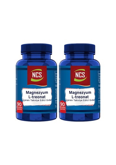 L-threonate Magnezyum Vejeteryan 90 Bitkisel Kapsül 2 Kutu