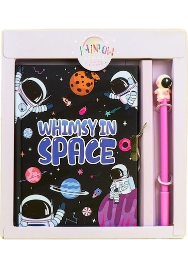 Taros Unick Color Space Adventure Kilitli Hatıra Defteri Kalemli