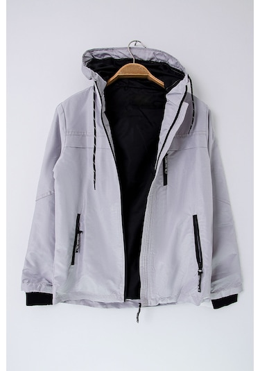 Erkek Çocuk Kapüşonlu İçi Astarlı Cepli Mevsimlik Mont