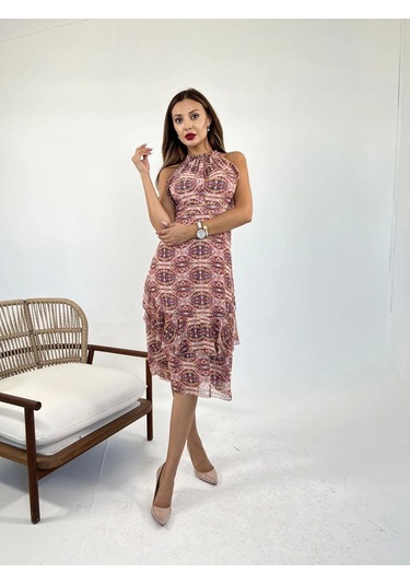 5944 Elbise-miami Çok Renkli