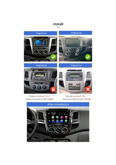 Toyota Hılux M/c 2008-2014 Multimedya Navigasyon Usb Kamera Carplayer