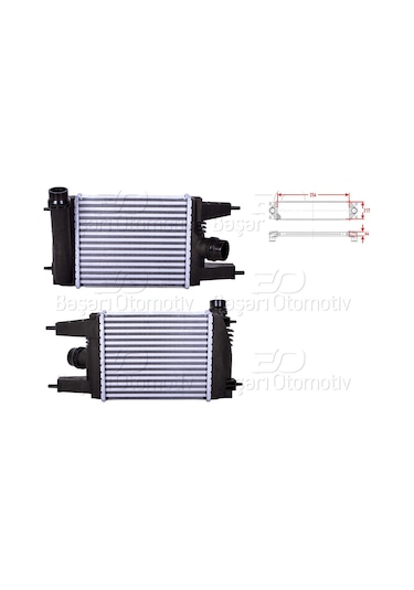 Turbo Radyatoru Intercooler 256x217x64 Nıssan Juke F15 1.2 Dıg-t