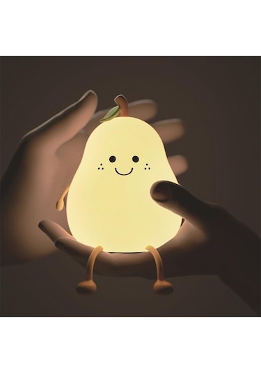 Flybuy Yatak Usb Şekilli Şarj Oturma Odası Odası Masa Led Lambası Işık Için Gece Armut Ee Çok Renkli