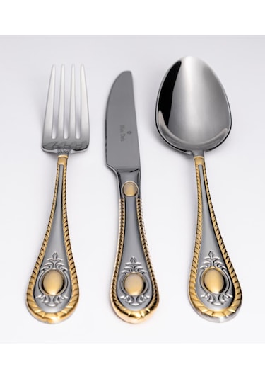 Maxx Doria Paris G Decorated 6 Kişilik 42 Parça Çatal Kaşık Bıçak Takımı Pa1063 Gold