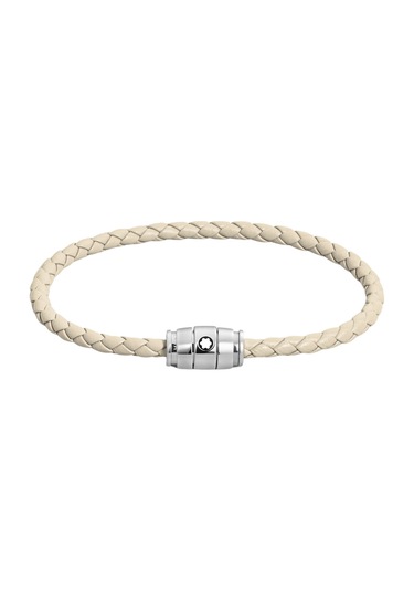 Montblanc Meisterstück Collection Bulutlu Bej Deri - Steel Bilekl Bej