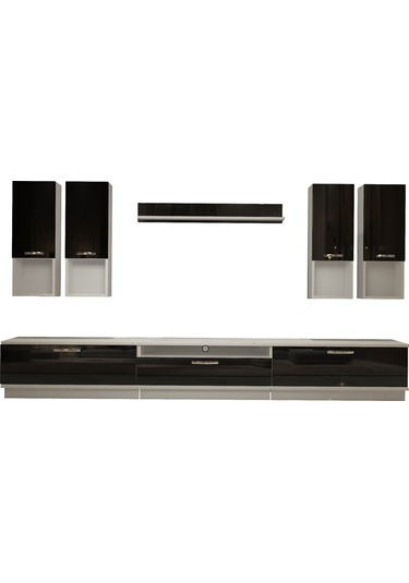 Decoraktiv Trendstyle 8da Mdf Tv Ünitesi Tv Sehpası Beyaz - Siyah